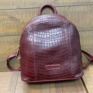 NEW GUY LAROCHE ELEGANT BURGUNDY BACKPACK NWT